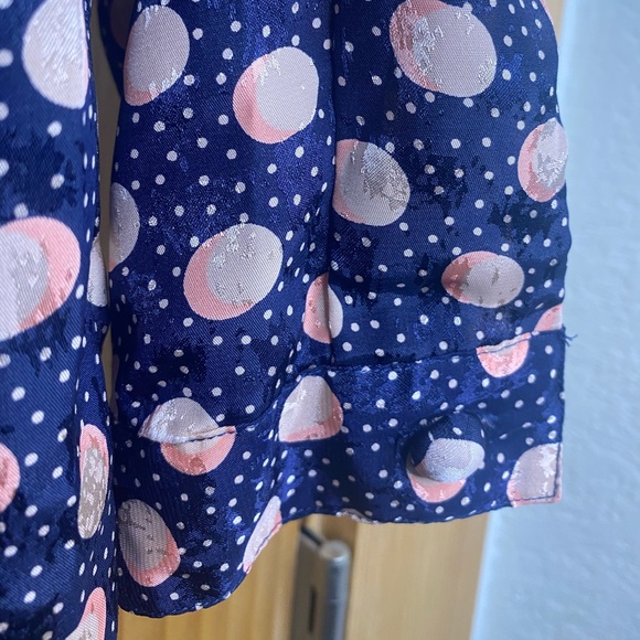 Vintage PINK ECLIPSE Long Sleeve Blouse SZ Medium - Picture 3 of 5